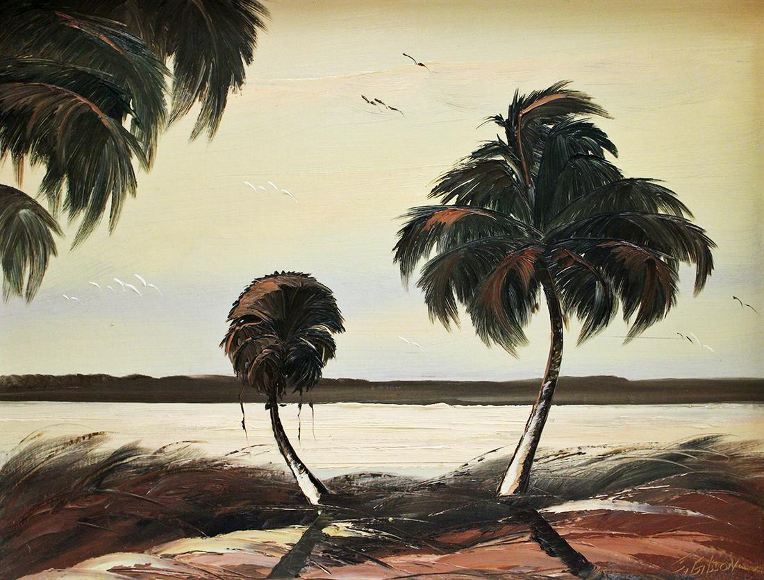 JAMES GIBSON SUNSET RIVER HIGHWAYMEN PAINTING (1 of 4)