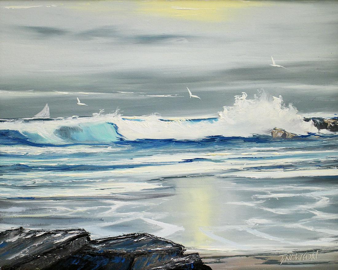 TRACY NEWTON FLORIDA OCEAN PAINTING (1 of 4)