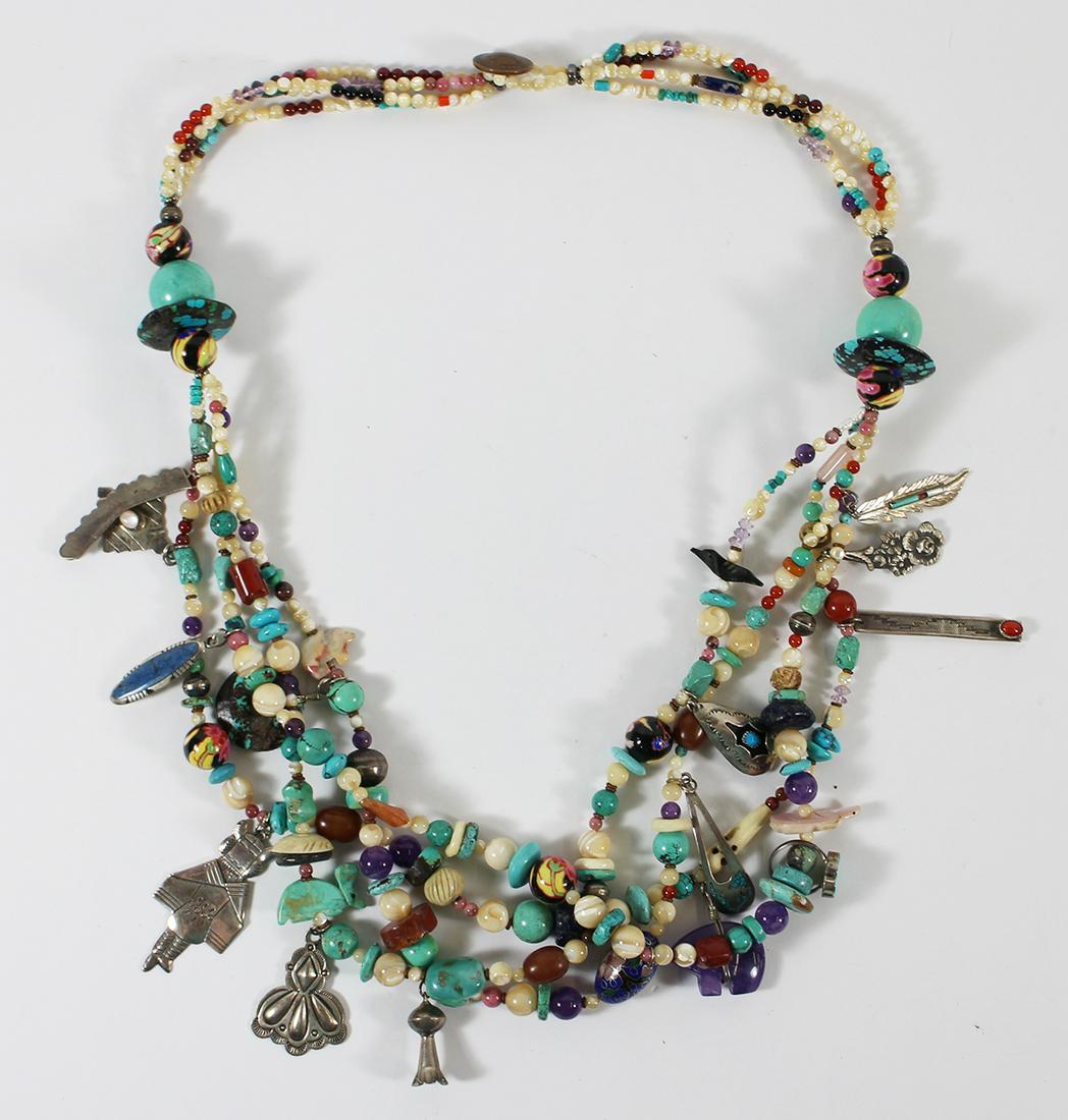 NATIVE AMERICAN FETISH NECKLACE (1 of 6)