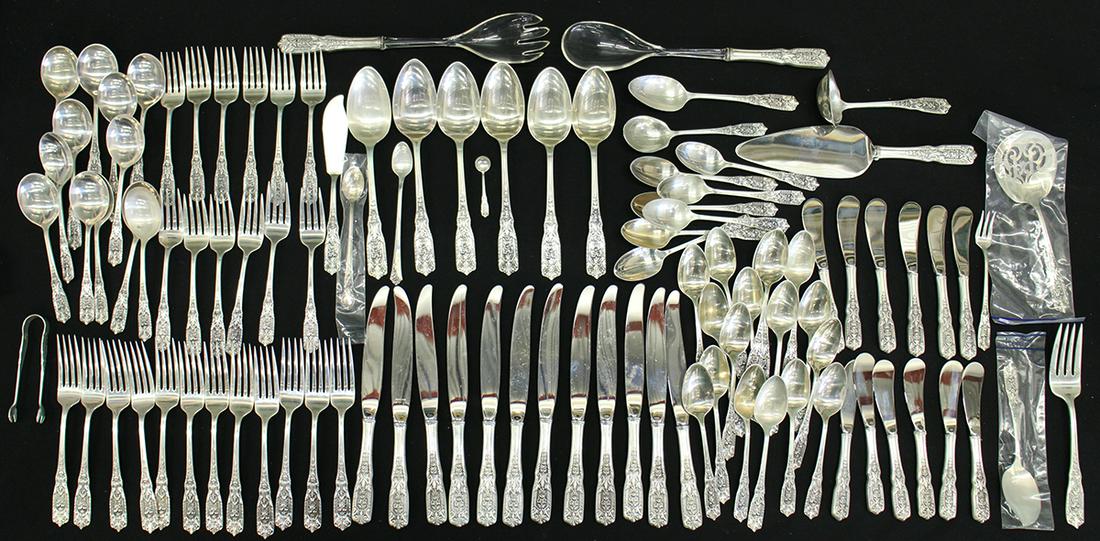 WESTMORLAND STERLING FLATWARE SET FOR 12 (1 of 8)