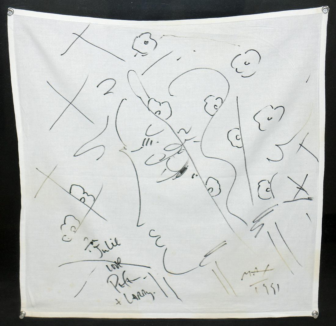 1991 ORIGINAL PETER MAX DRAWING FOR LARRY KING (1 of 4)