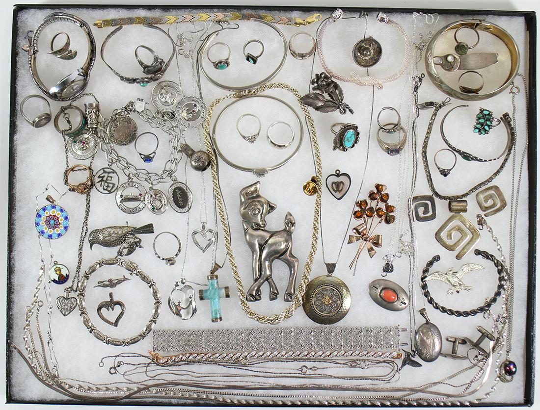 VINTAGE STERLING SILVER JEWELRY (1 of 5)