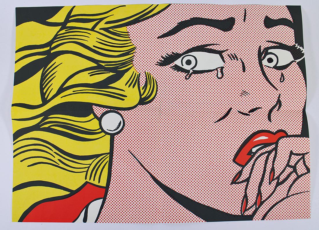 ROY LICHTENSTEIN 1963 CRYING GIRL MAILER (1 of 2)