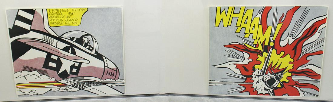 ROY LICHTENSTEIN WHAAM! 1963 DIPTYCH SIGNED (1 of 7)