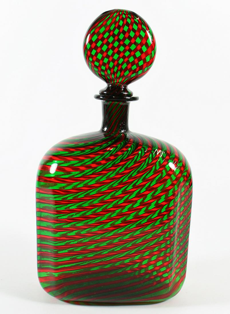 VENINI CANE GLASS DECANTER (1 of 5)