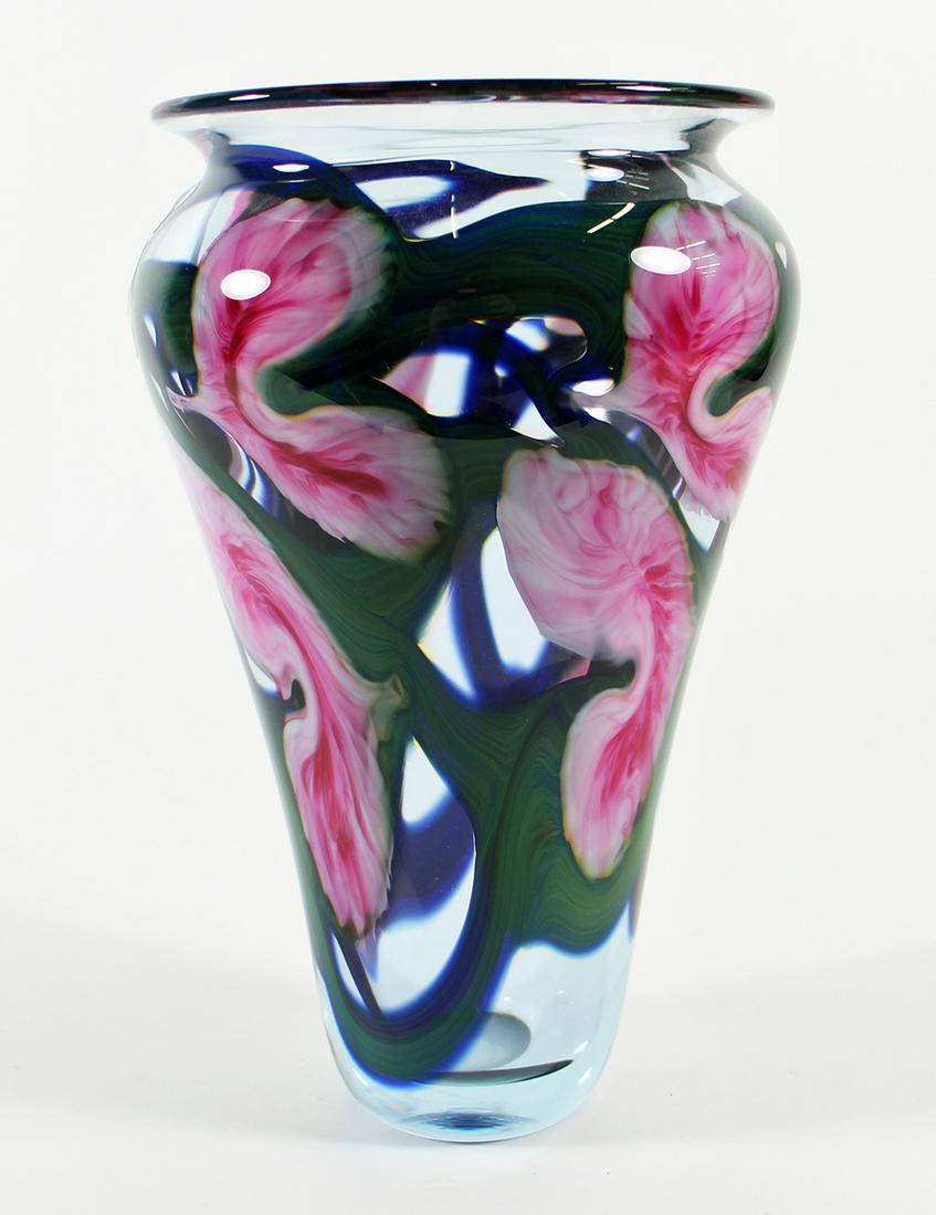 LOTTON STUDIOS ART GLASS VASE (1 of 5)