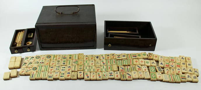 Antique Mahjong Set, Excellent Edina Online Auction Estate Sale