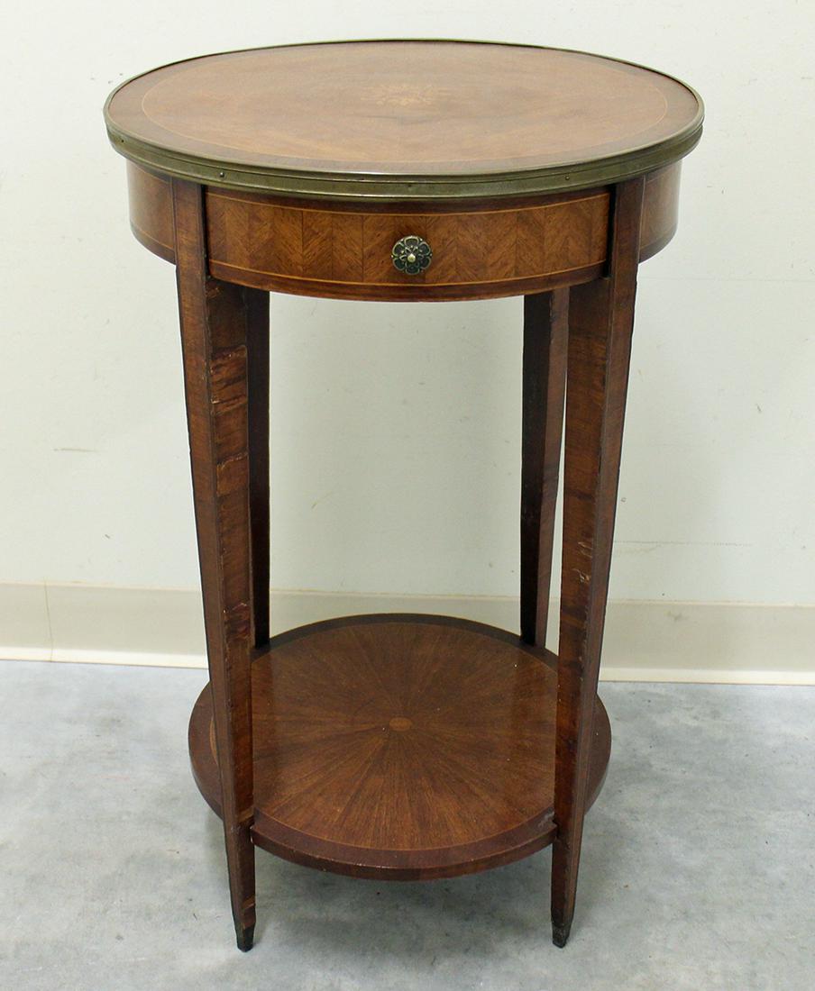 LOUIS XVI STYLE ROUND INLAID TABLE (1 of 4)