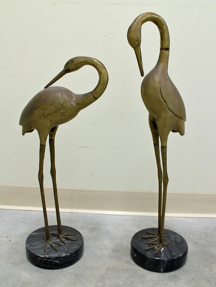 (2) STANDING METAL EGRETS (1 of 2)
