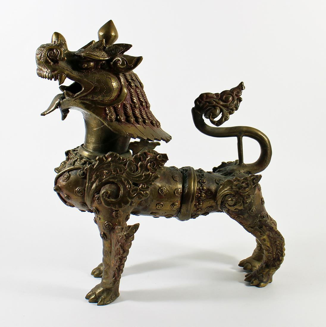 METAL ARMOR CHINESE FOO DOG (1 of 3)