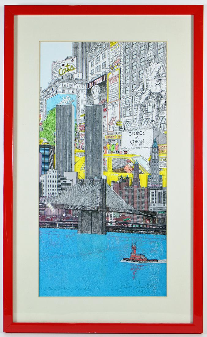 John Suchy 3d Serigraph New York City John Suchy 3d Serigraph New York City