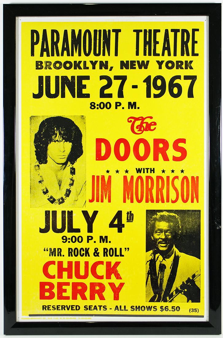 PARAMOUNT THEATRE POSTER 1967 THE DOORS (1 of 6)