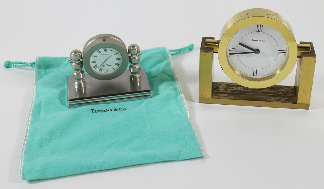 (2) TIFFANY & CO. DESK CLOCKS (1 of 5)
