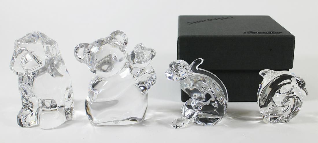 ORREFORS, STEUBEN, & BACCARAT FIGURINES (1 of 3)