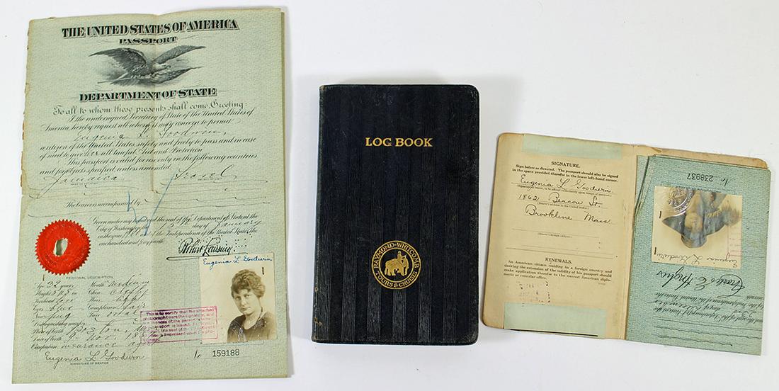 1923 ROUND THE WORLD CRUISE LOG BOOK: A journal from a 1923 cruise around the world with the original passenger list from the Raymond & Whitcomb Company.