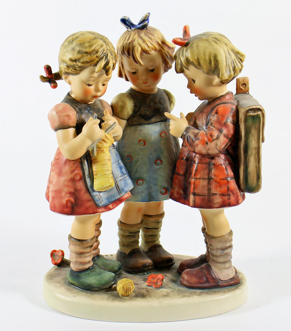 GOEBEL HUMMEL SCHOOL GIRLS FIGURINE # 177: Goebel Hummel figurine School Girls # 177. Measures 9.25" tall.