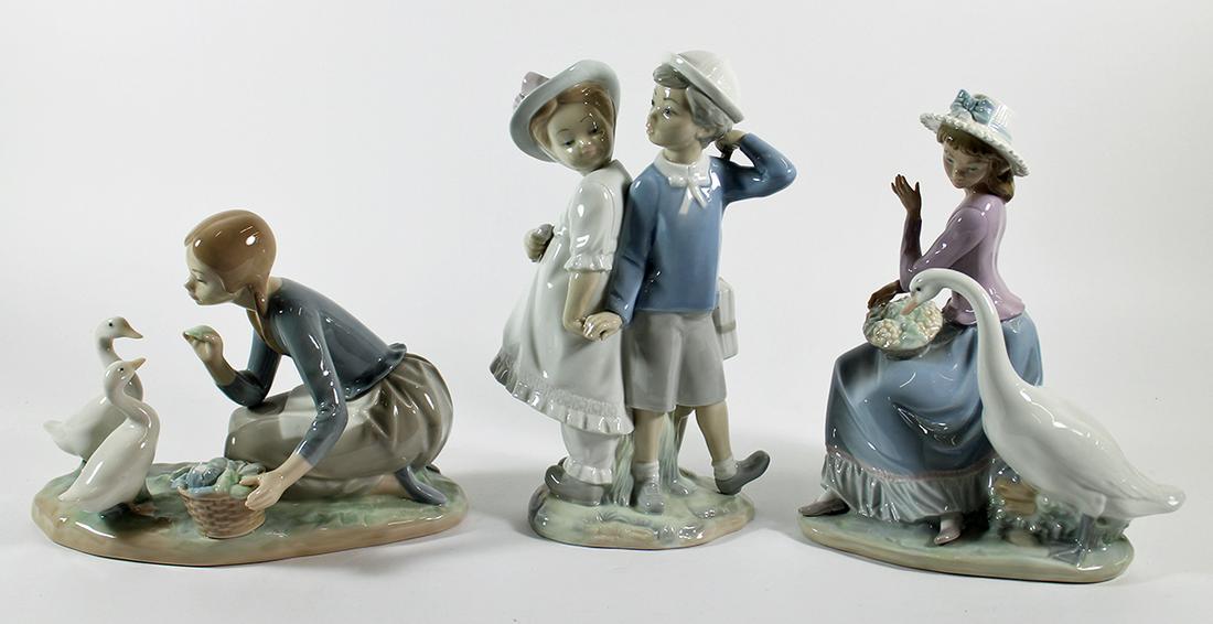 (3) LLADRO PORCELAIN FIGURINES (1 of 2)