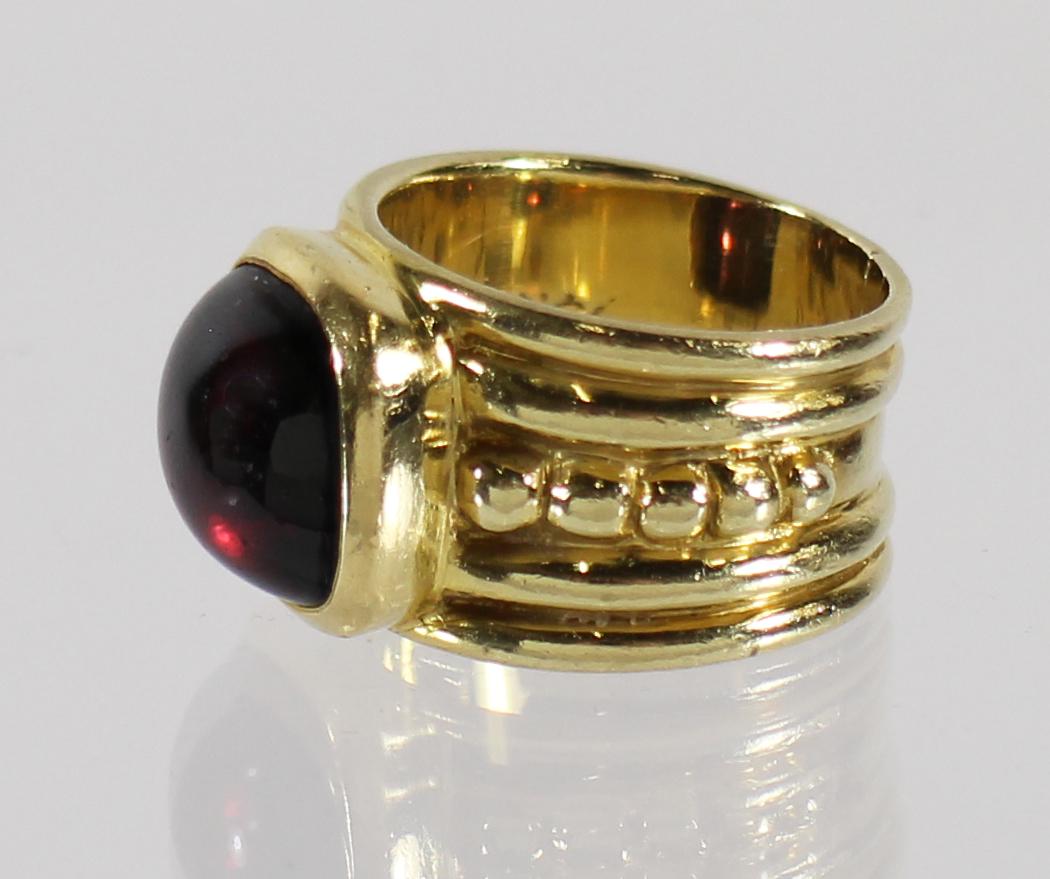 14K CABOCHON RUBY RING (1 of 4)