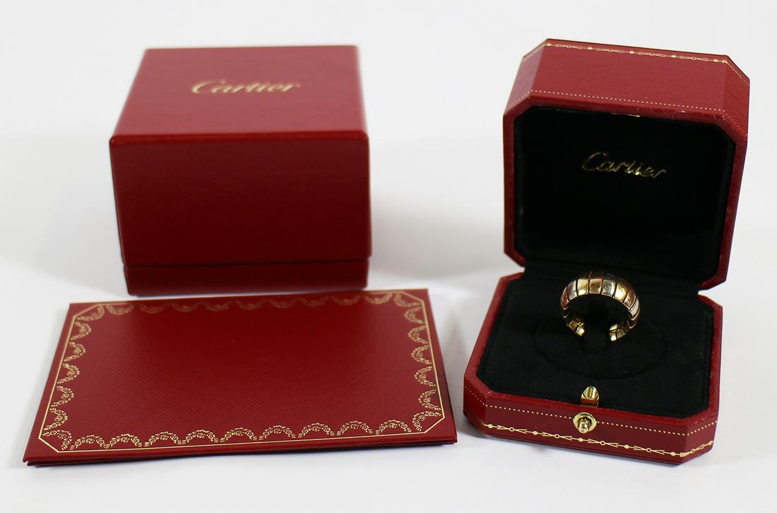 18K CARTIER TRINITY RING (1 of 5)