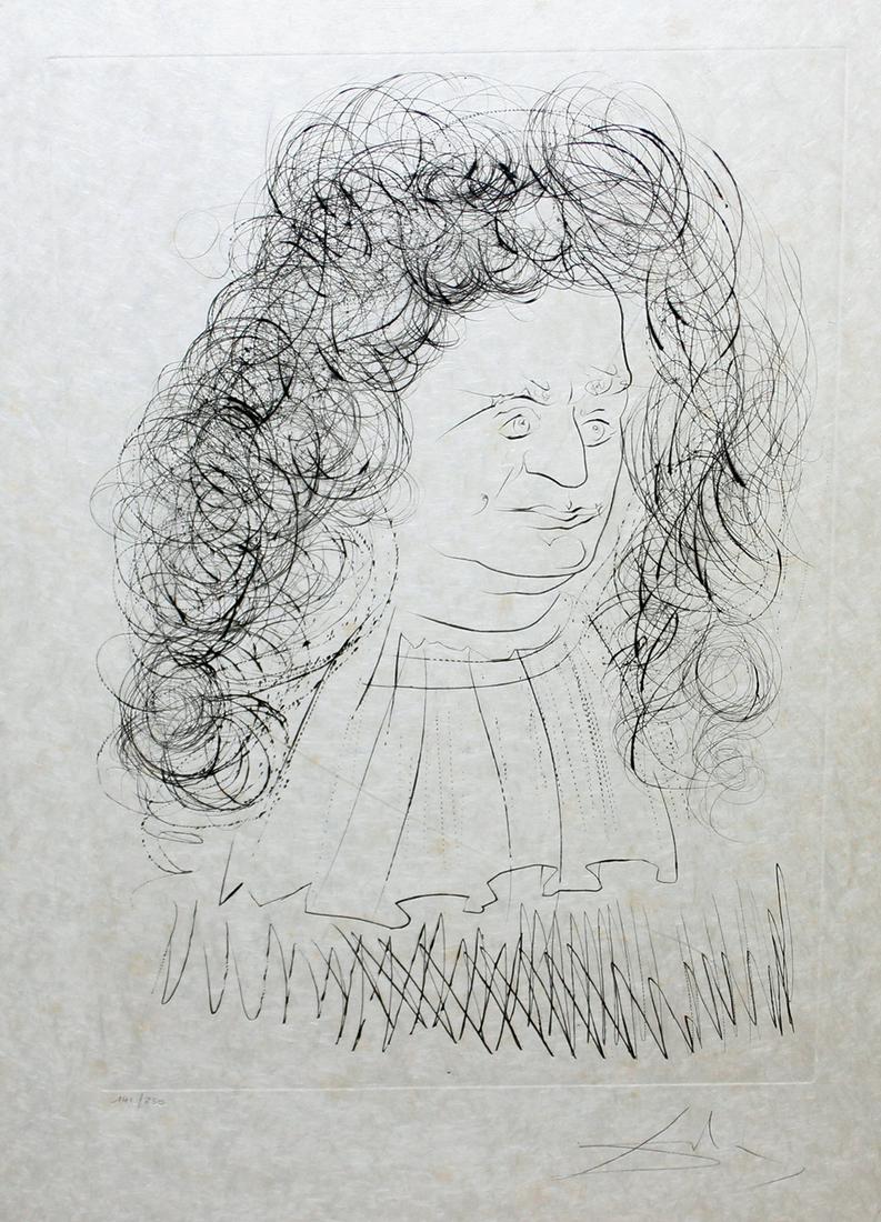 SALVADOR DALI FONTAINE PORTRAIT LITHOGRAPH (1 of 4)