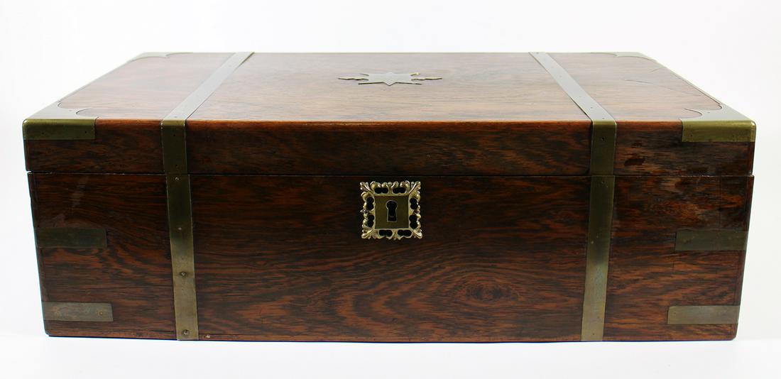 18TH CENTURY U.S. NAVY CAPTAIN BOSTON LAP DESK (1 of 5)