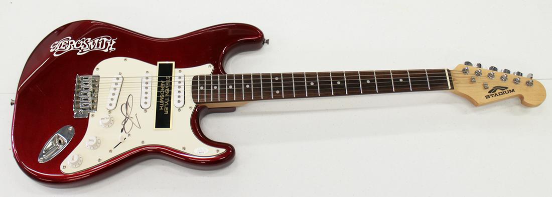 SIGNED STEVEN TYLER AEROSMITH GUITAR w/ COA (1 of 3)