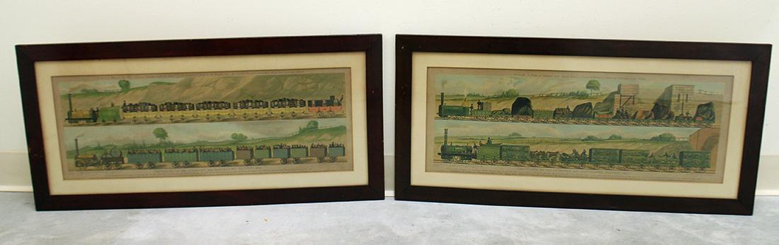 (2) 19TH CENTURY ENGLISH RAILROAD LITHOGRAPHS (1 of 7)