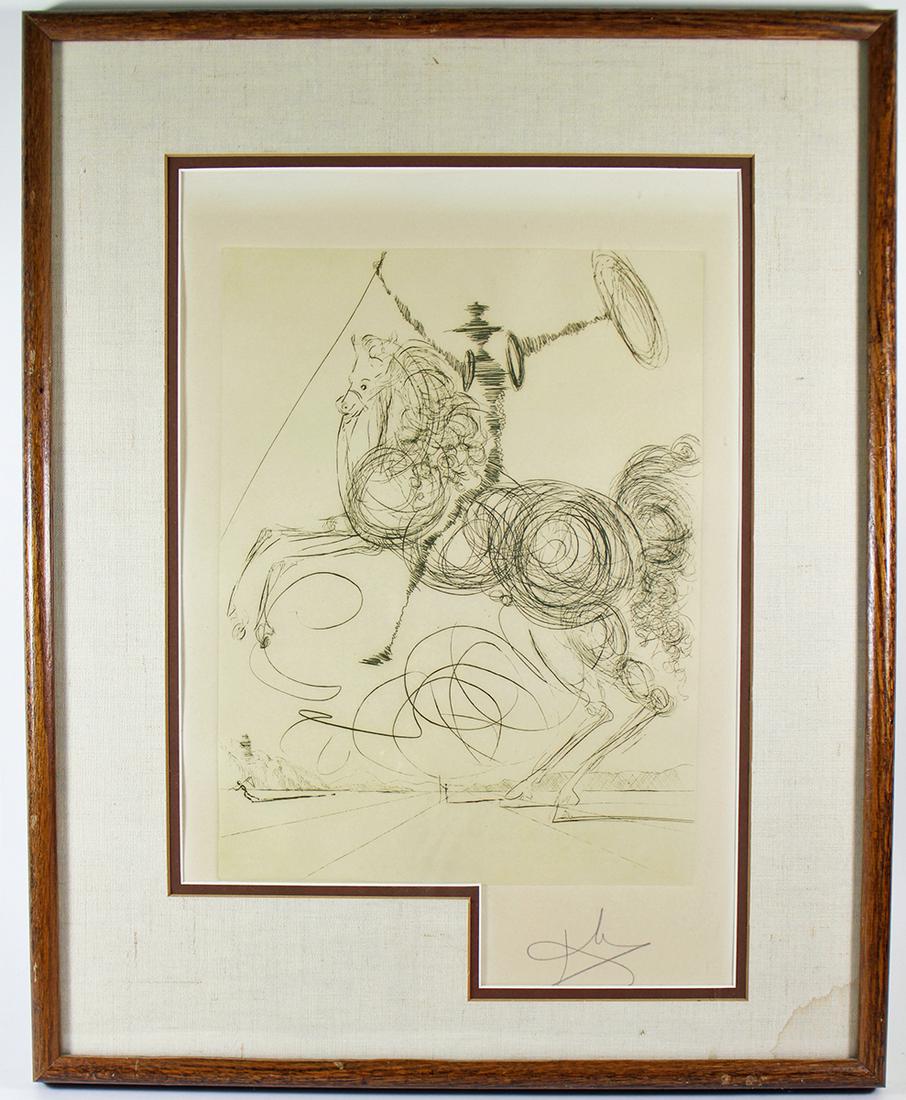 SALVADOR DALI DON QUIXOTE ETCHING (1 of 3)