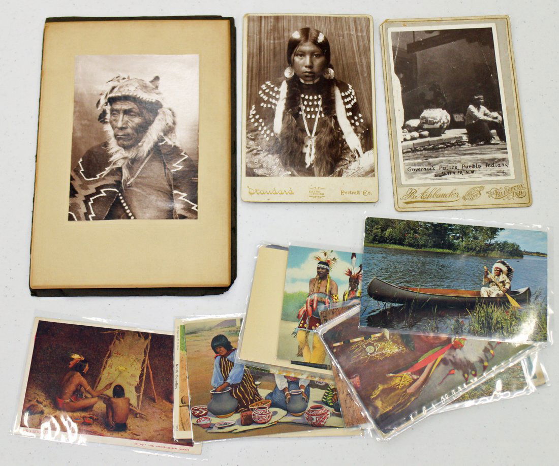 NATIVE AMERICAN INDIAN PHOTOGRAPHS & POSTCARDS (1 of 3)