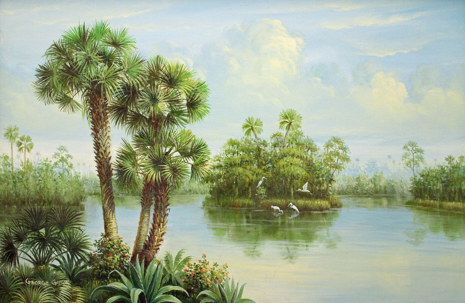 GEORGE GAITOR FLORIDA PAINTING (1 of 5)