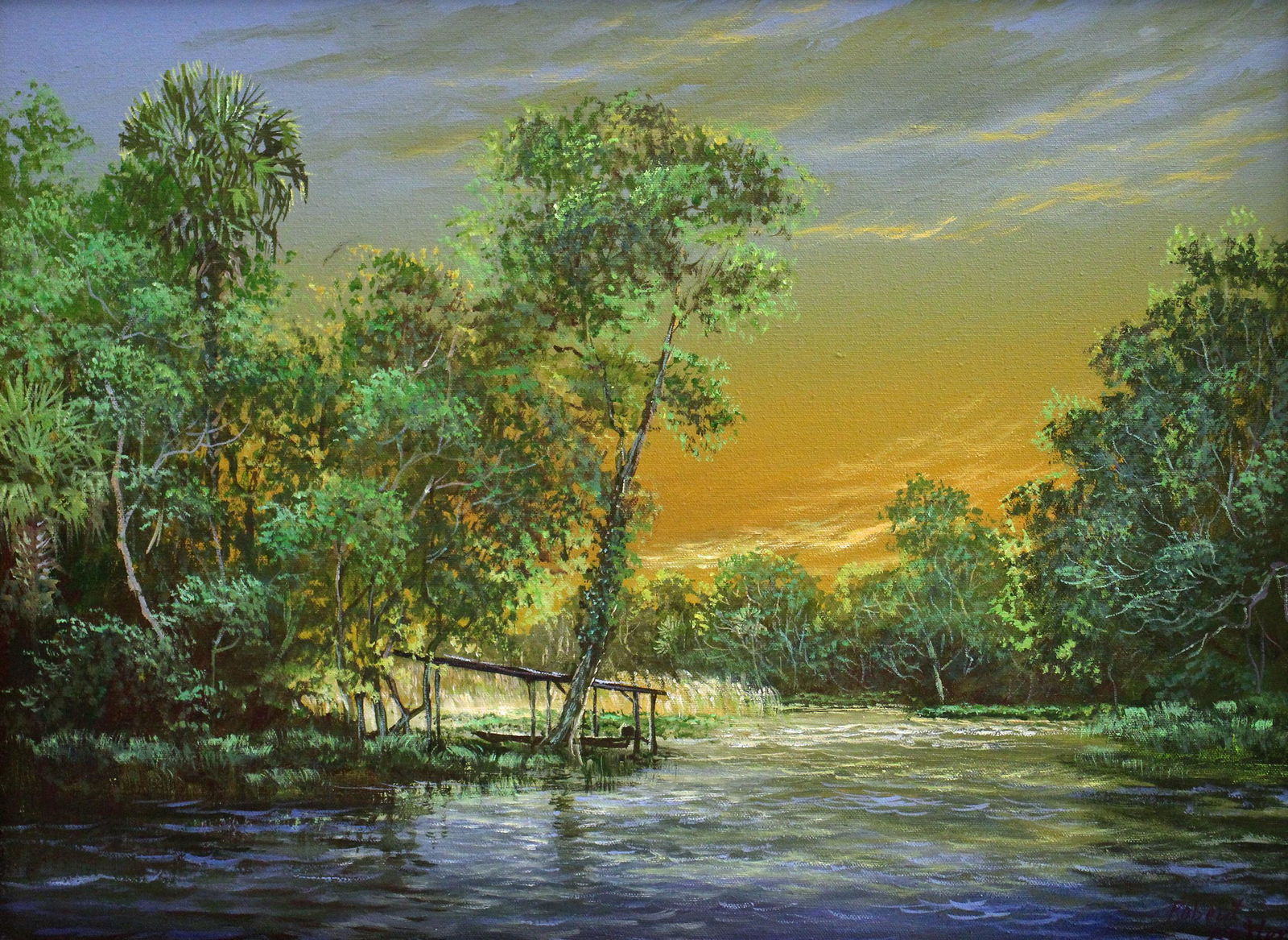 ROBERT BUTLER BOAT SHED HIGHWAYMEN PAINTING (1 of 5)