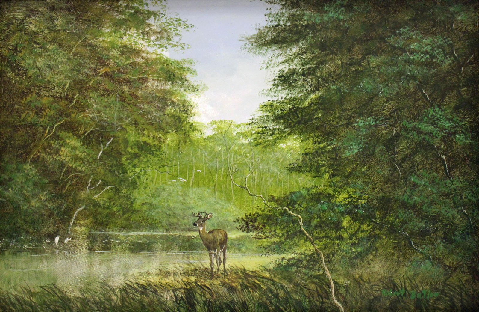 ROBERT BUTLER DEER CREEK HIGHWAYMEN PAINTING (1 of 6)