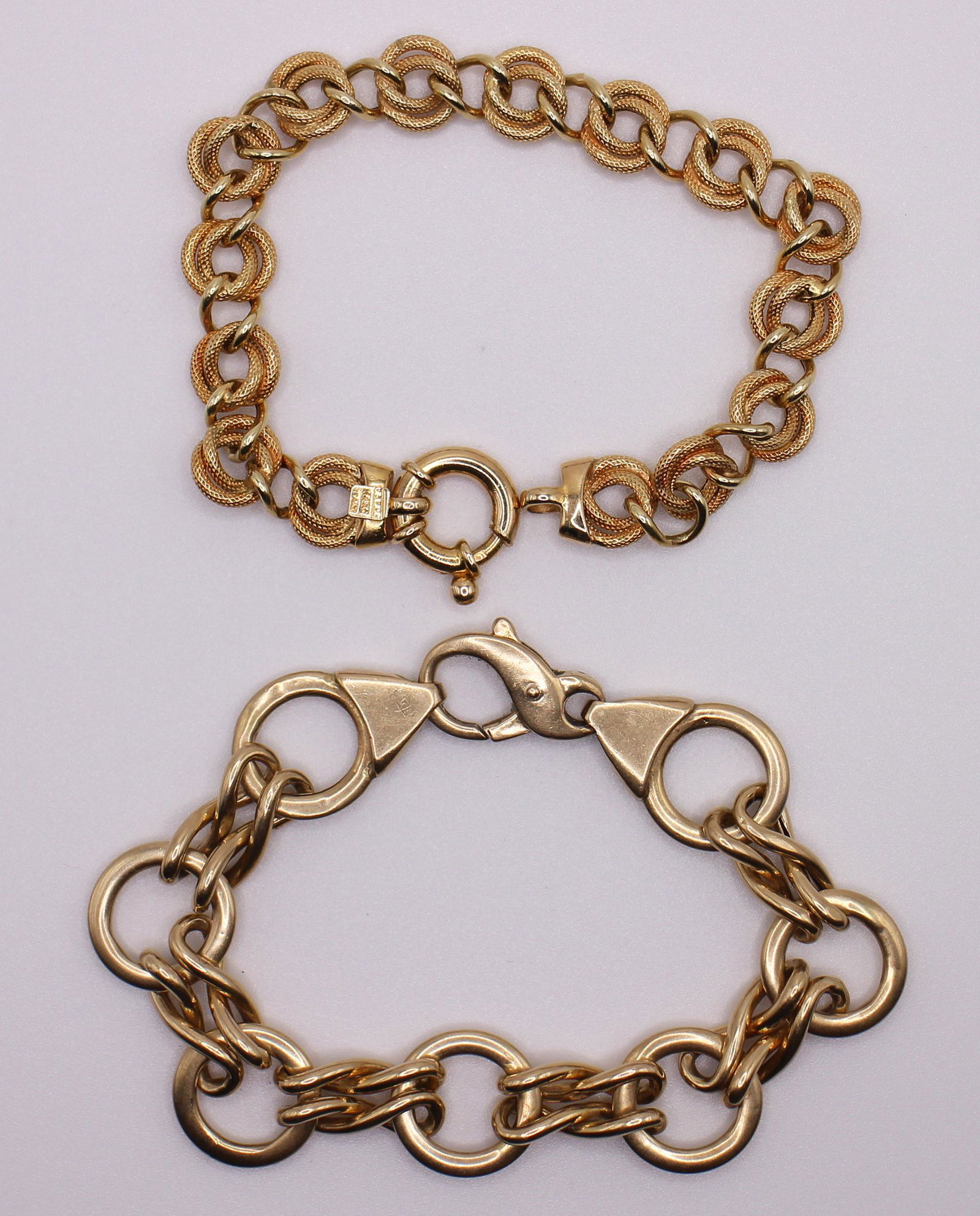 (2) 14K ITALIAN GOLD BRACELETS (1 of 4)