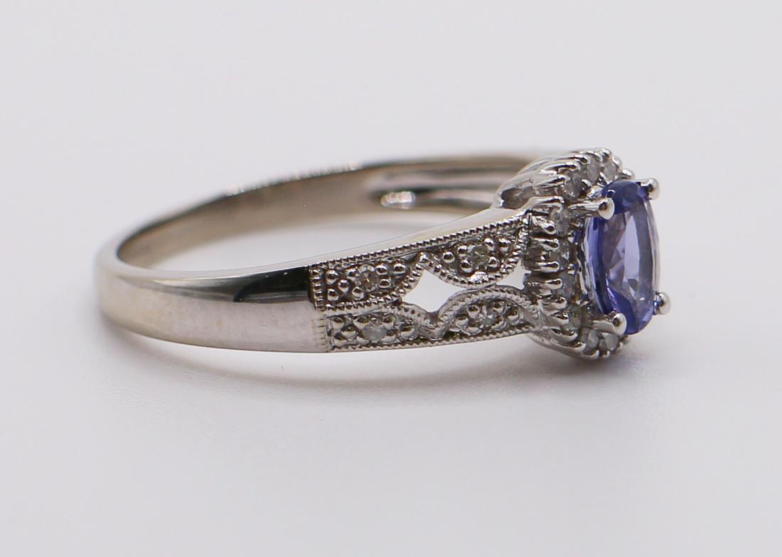 14K TANZANITE & DIAMOND RING (1 of 3)