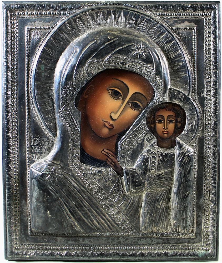 RUSSIAN RELIGIOUS MOTHER & CHILD ICON (1 of 6)