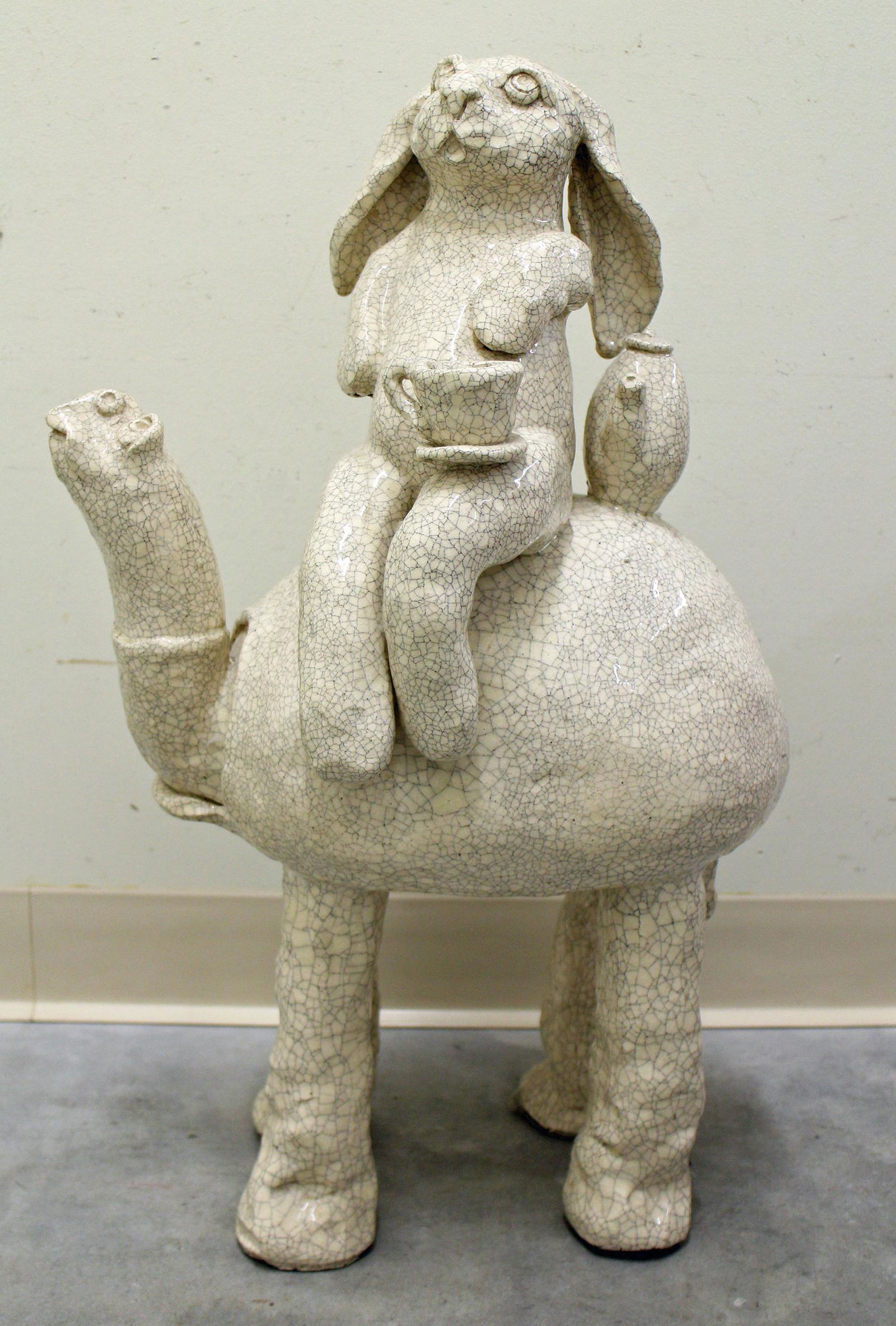 ALETHA RECTOR TURTLE & RABBIT SCULPTURE (1 of 4)