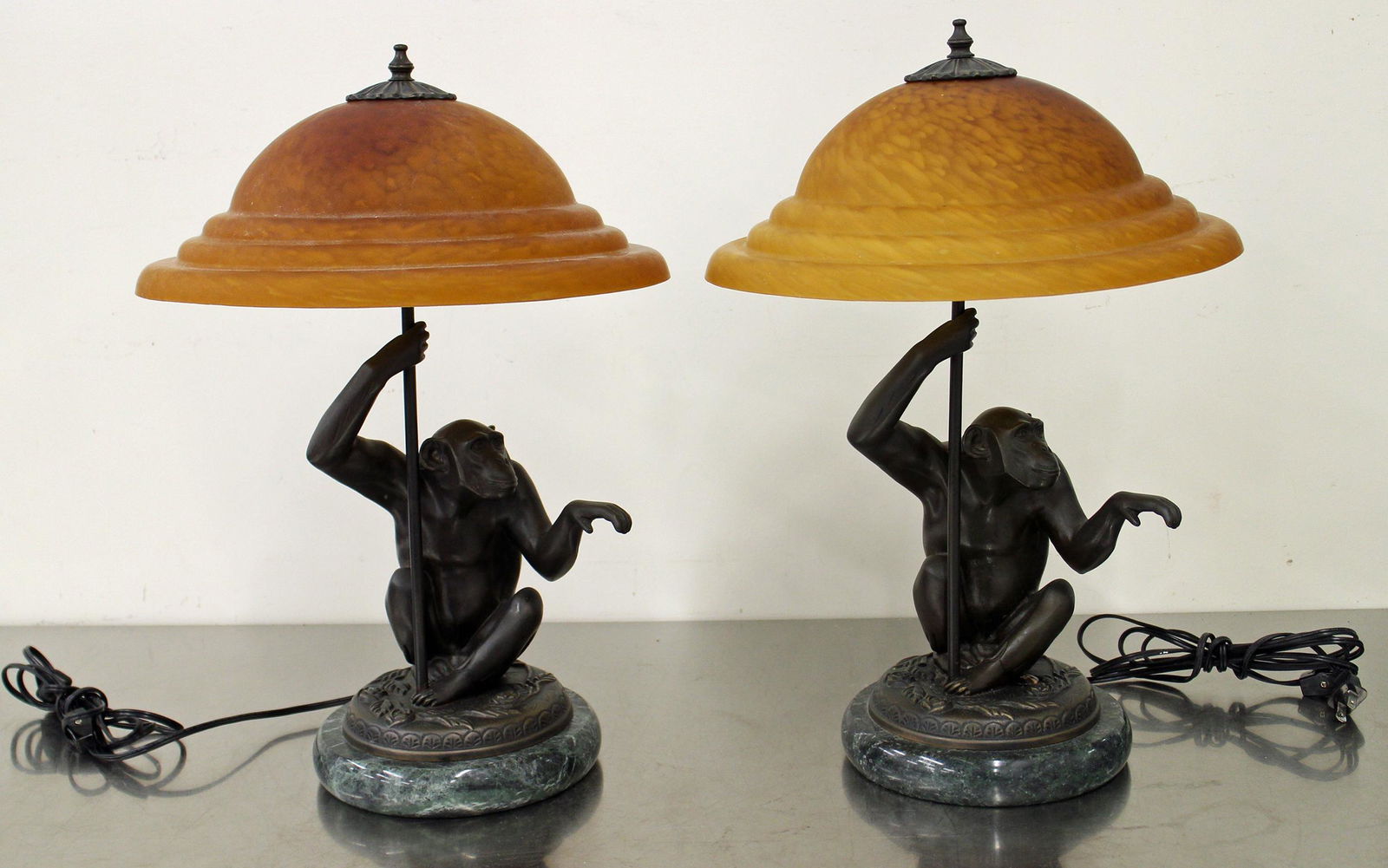 (2) ANDREA BY SADEK MONKEY LAMPS (1 of 3)