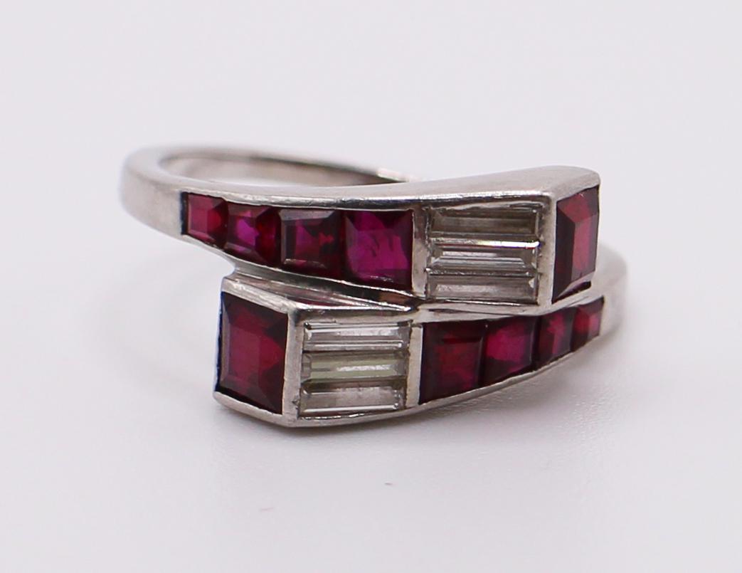 PLATINUM RUBY & DIAMOND RING (1 of 5)