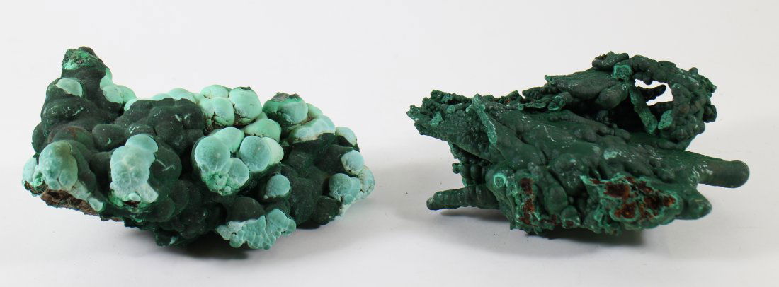 (2) BOTRYOIDAL MALACHITE ROCK SPECIMENS (1 of 3)