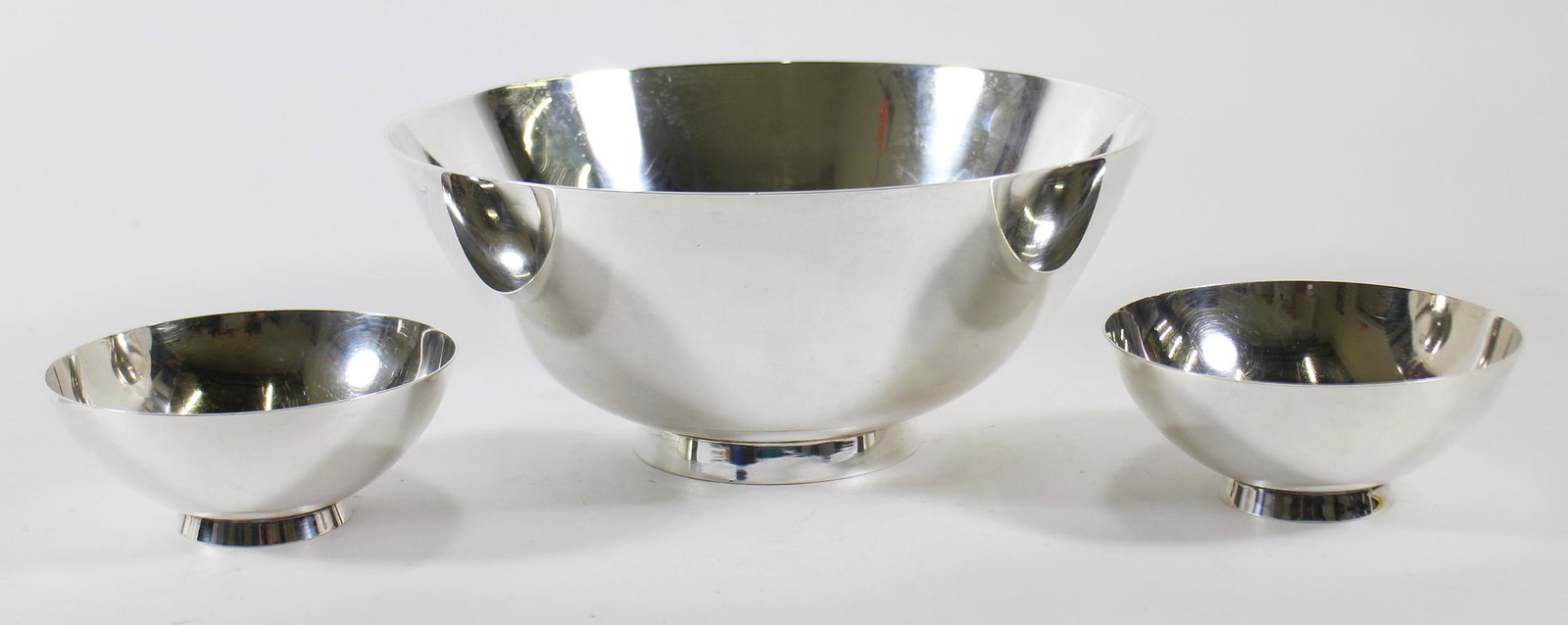 3 PC VINTAGE TIFFANY MAKERS STERLING BOWLS SET (1 of 4)