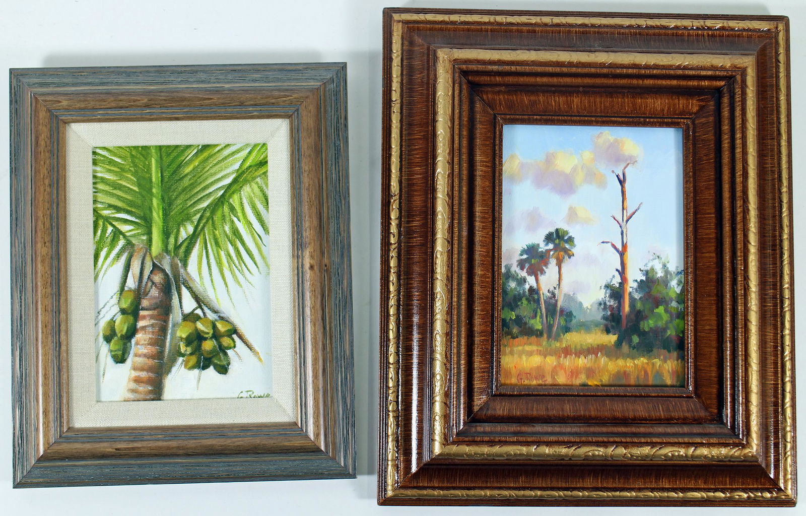(2) GEORGE ROWE FLORIDA PAINTINGS (1 of 3)