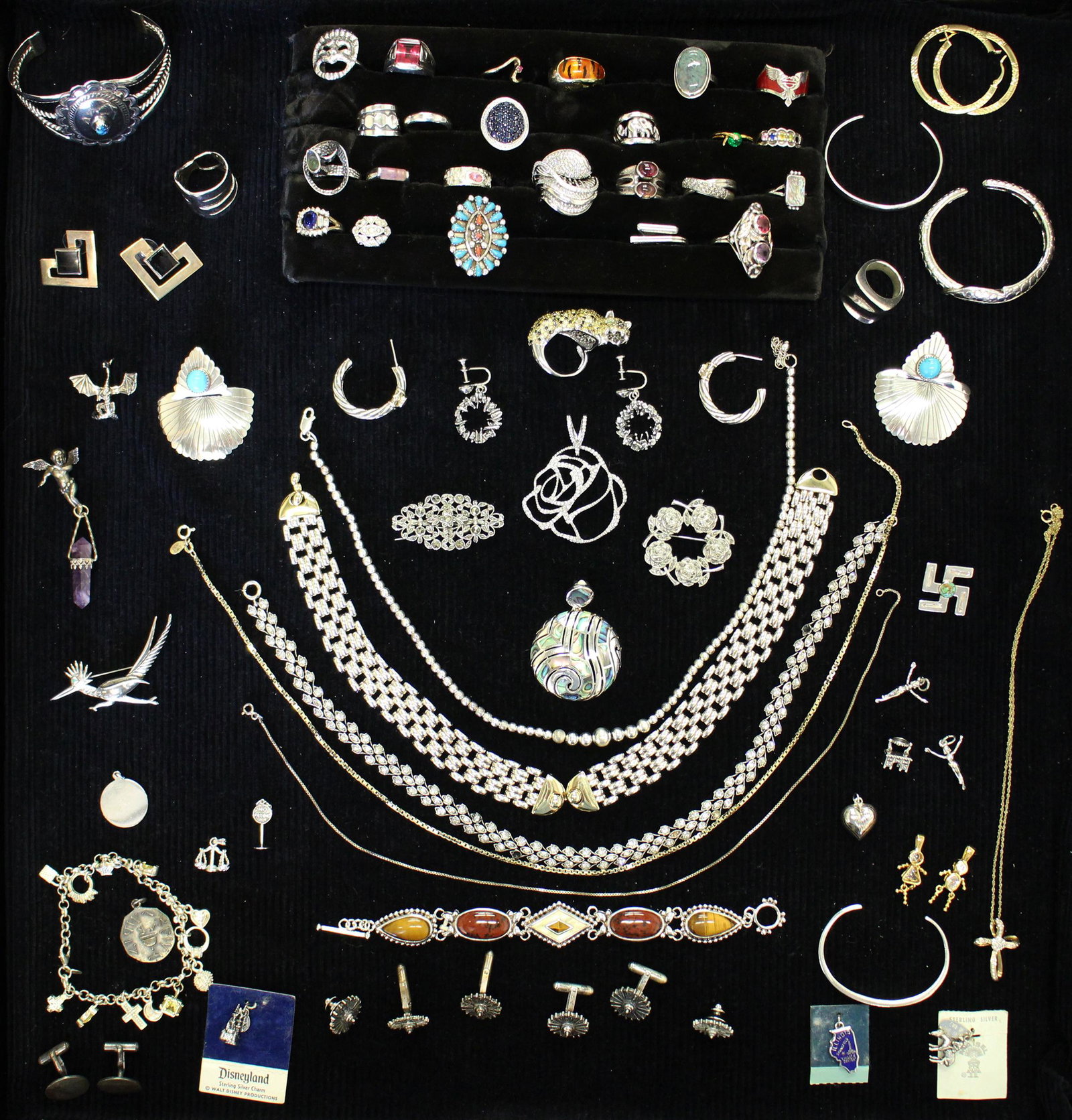 VINTAGE STERLING SILVER JEWELRY (1 of 6)
