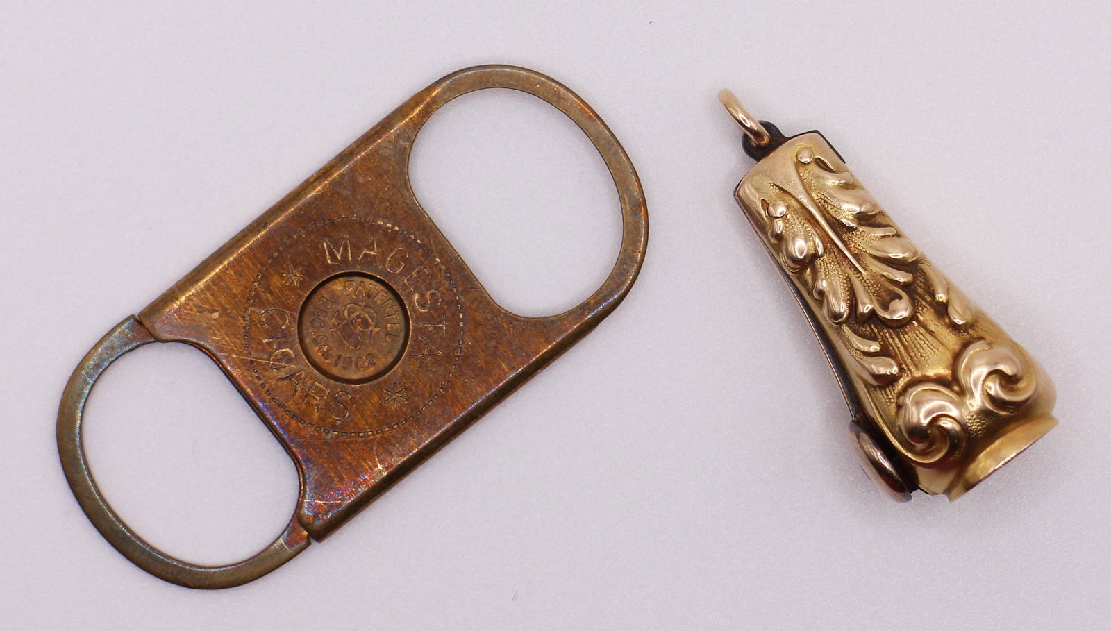 14K VICTORIAN CIGAR CUTTER & MAGESTA CIGAR CUTTER (1 of 3)