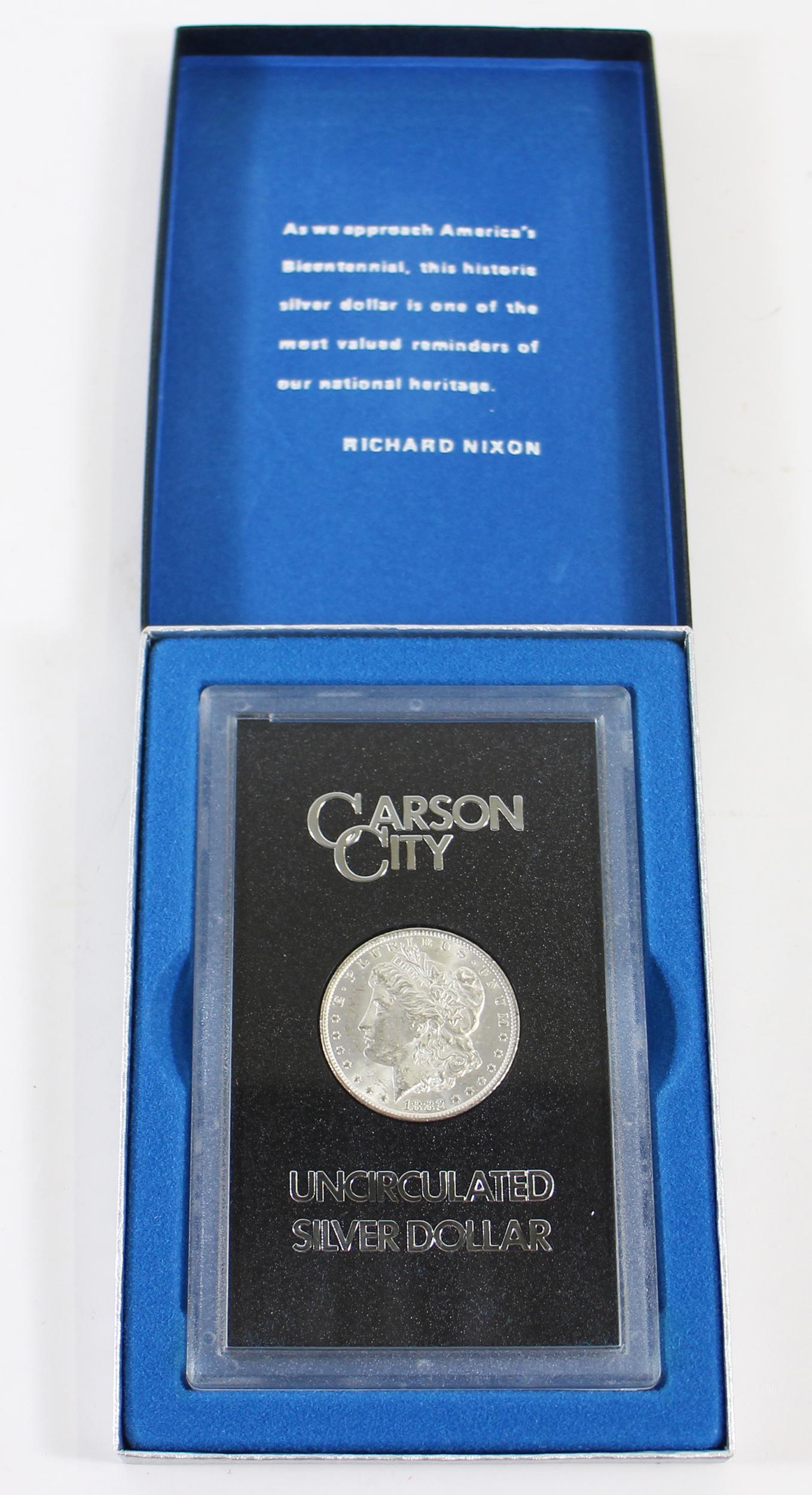 1882 UNCIRCULATED CARSON CITY SILVER DOLLAR (1 of 2)