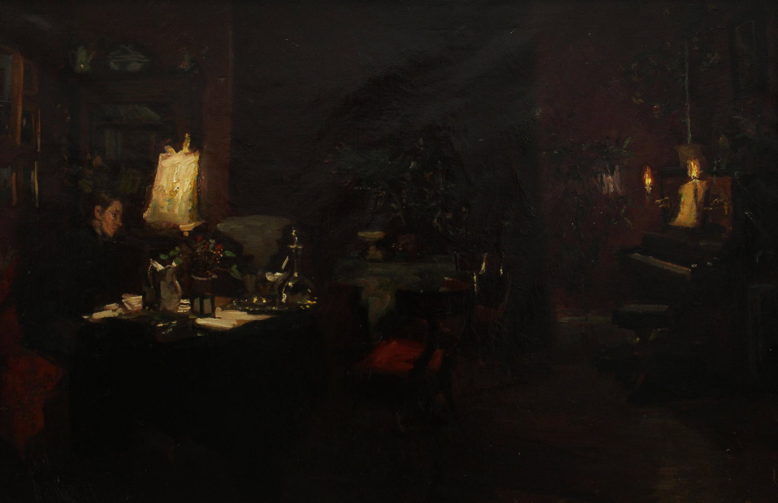 VIGGO JOHANSEN DUTCH INTERIOR SCENE PAINTING (1 of 10)