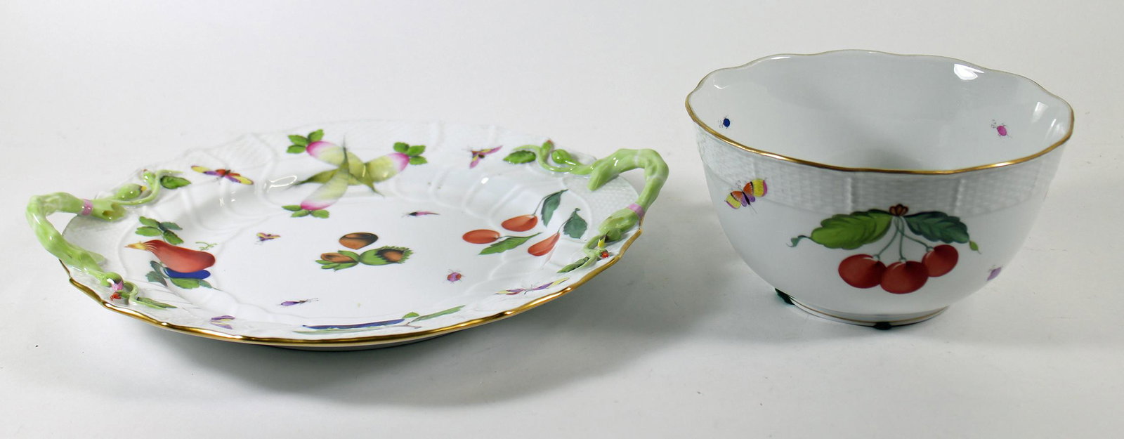 HEREND MARKET GARDEN BOWL & PLATTER (1 of 5)