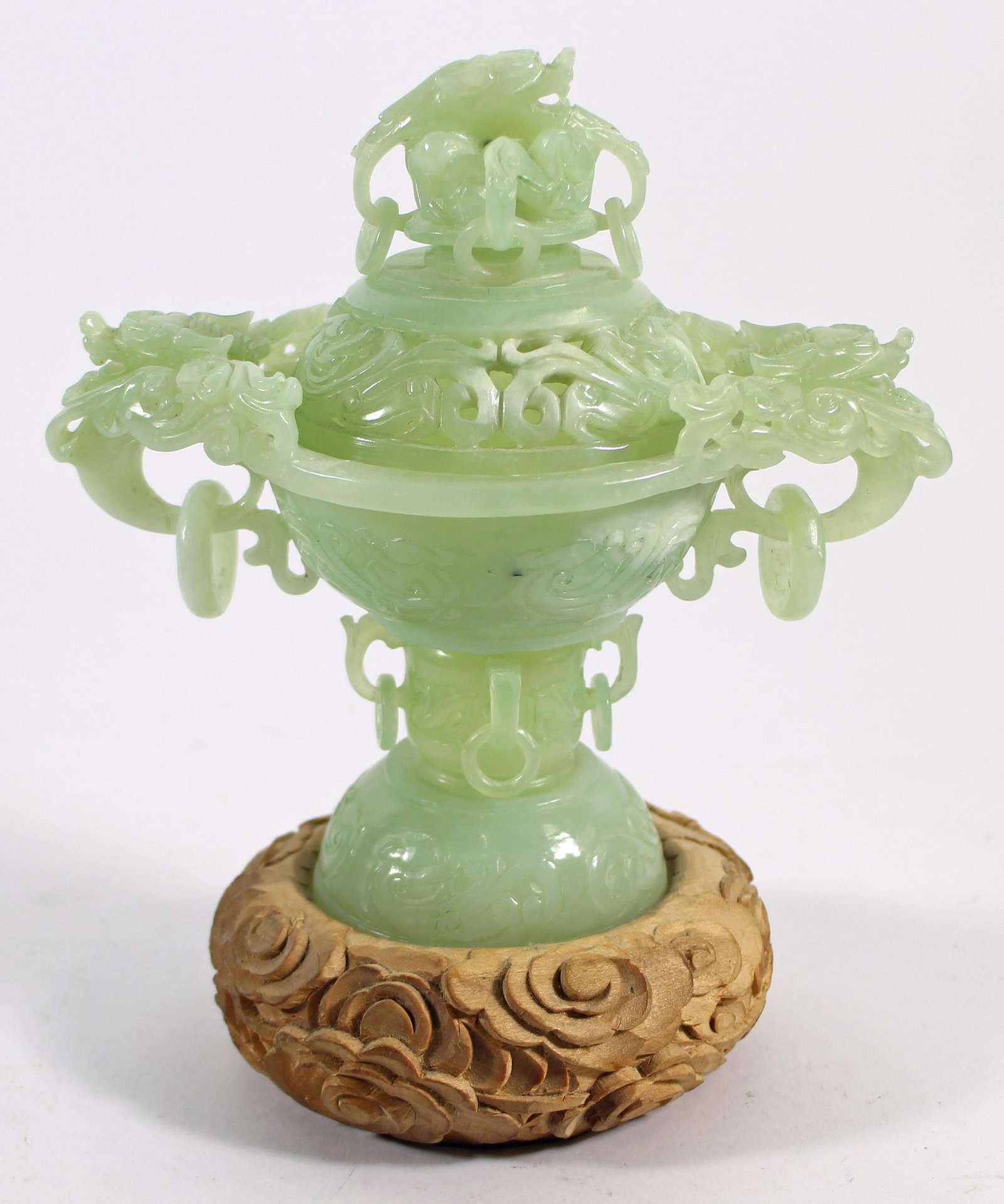 CHINESE GREEN JADE CENSER (1 of 3)