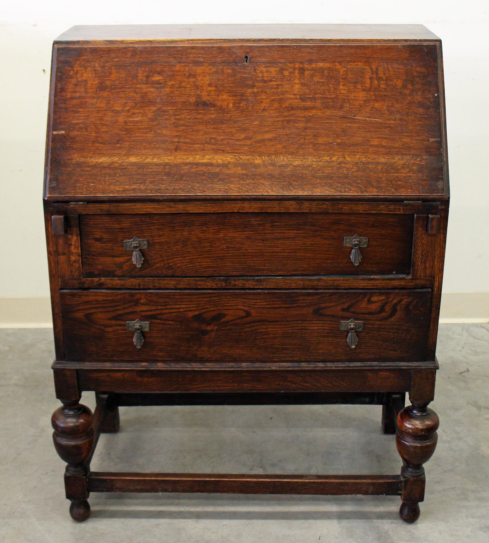 19TH CENTURY ENGLISH DROP FRONT DESK (1 of 5)