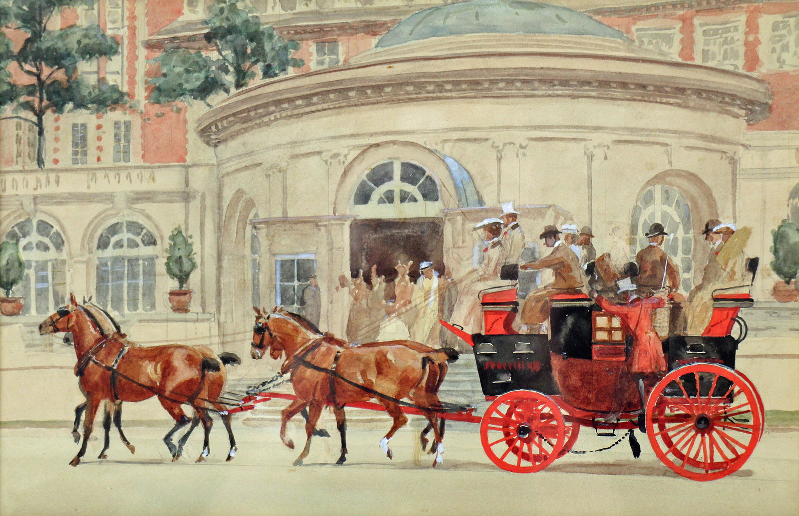 MAX KLEPPER PUBLIC ROAD COACH LIBERTY WATERCOLOR (1 of 3)