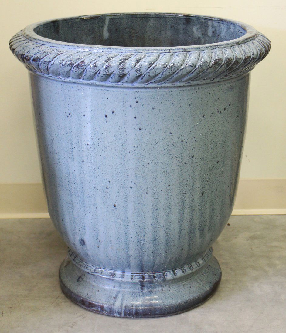 BLUE TERRACOTTA PLANTER (1 of 2)